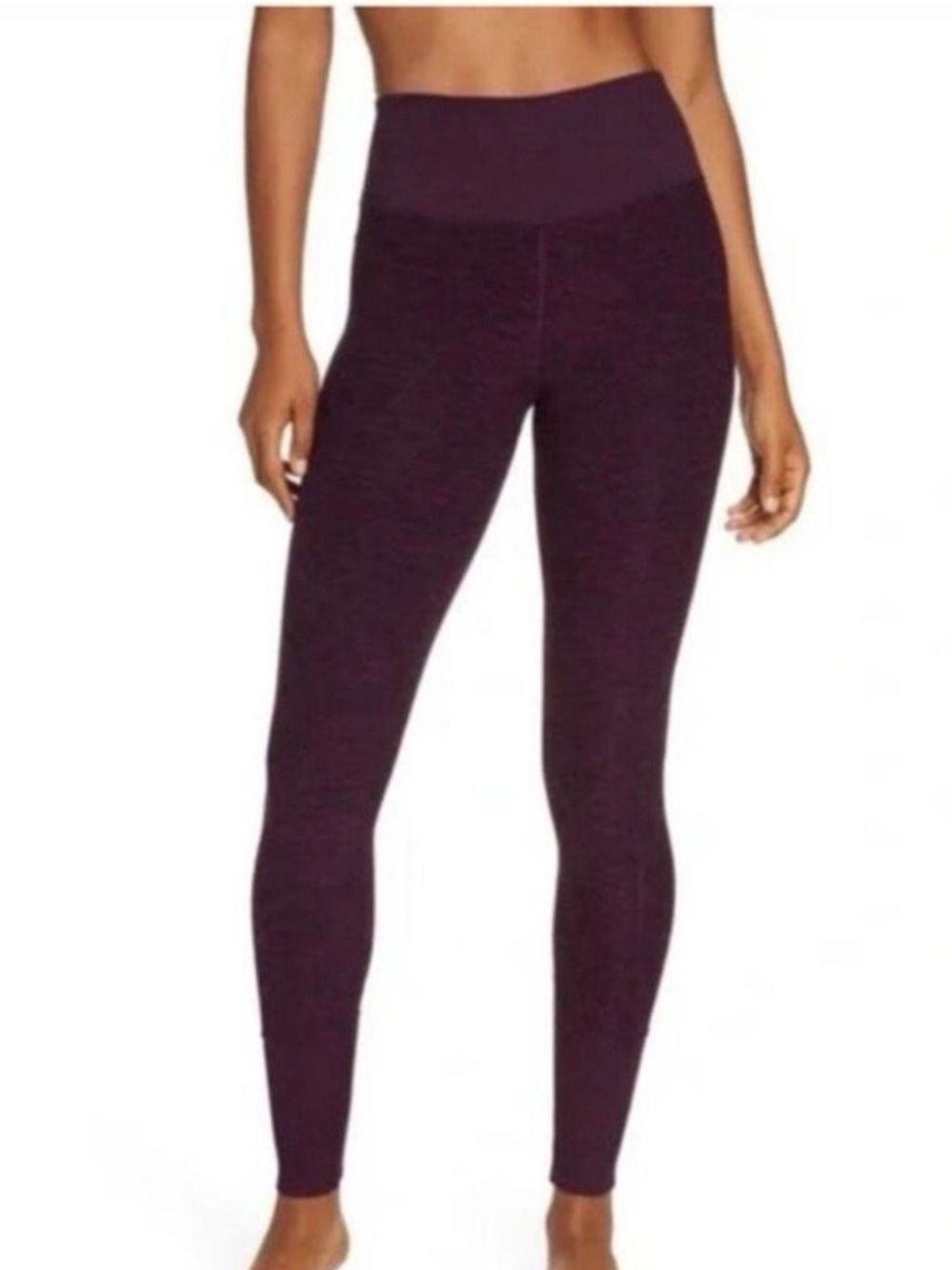 ALO Yoga Alosoft High-Waist Leggings | Deep Plum Burgundy | Size S